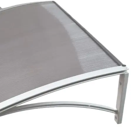 TOLDO POLICARBONATO 1,20Mx70Cm Portas e Janelas, Chuva e Sol 1,20M x 0,70M(BRANCO COM TRANSLUCIDO)