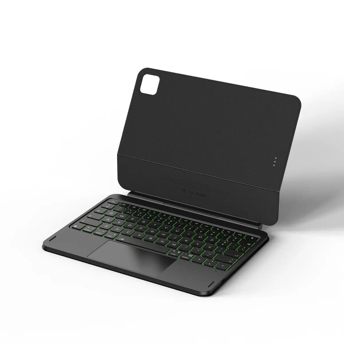 Capa com Teclado e Trackpad para iPad Air 11 Polegadas M4 2026/M3 2025/M2 2024, iPad Air 4ª/5ª 10,9 Polegadas, iPad Pro 11 Polegadas 4ª/3ª/2ª/1ª, Teclado Smart Connect com Layout Português, Preto - 1
