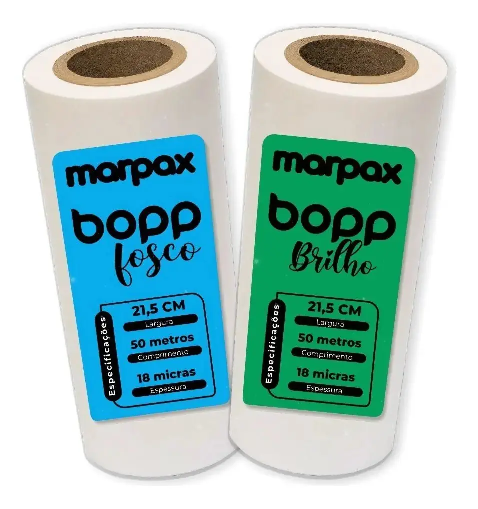 Kit Bopp Brilho + Fosco A4 21,5cm X 50m Marpax 02un