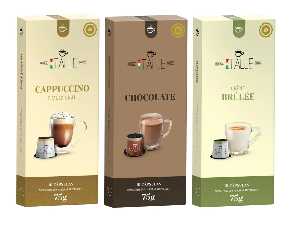 Cápsulas Cappuccino Chocolate Café Italle 60 Und