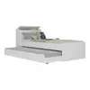 Bicama Multimóveis com Baú embutido para colchão 190cmx80cm Branca REF.5009 - Branco - 1