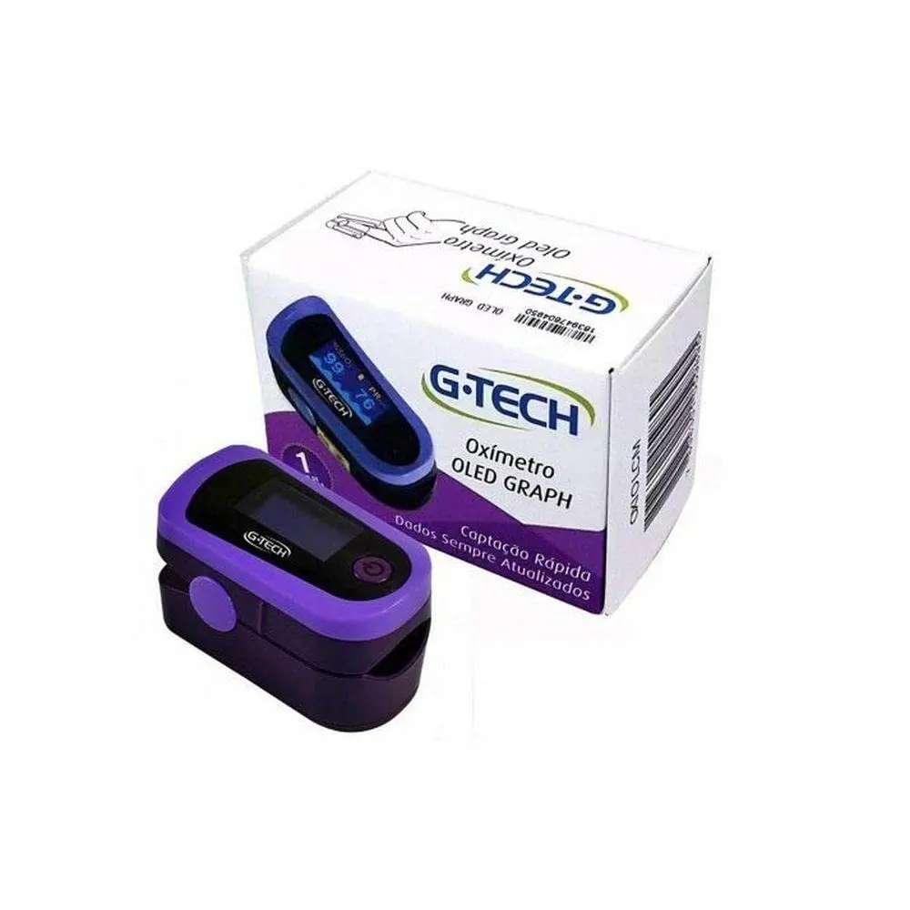 G-Tech Oxímetro De Pulso Portátil Modelo Oled Graph - 1