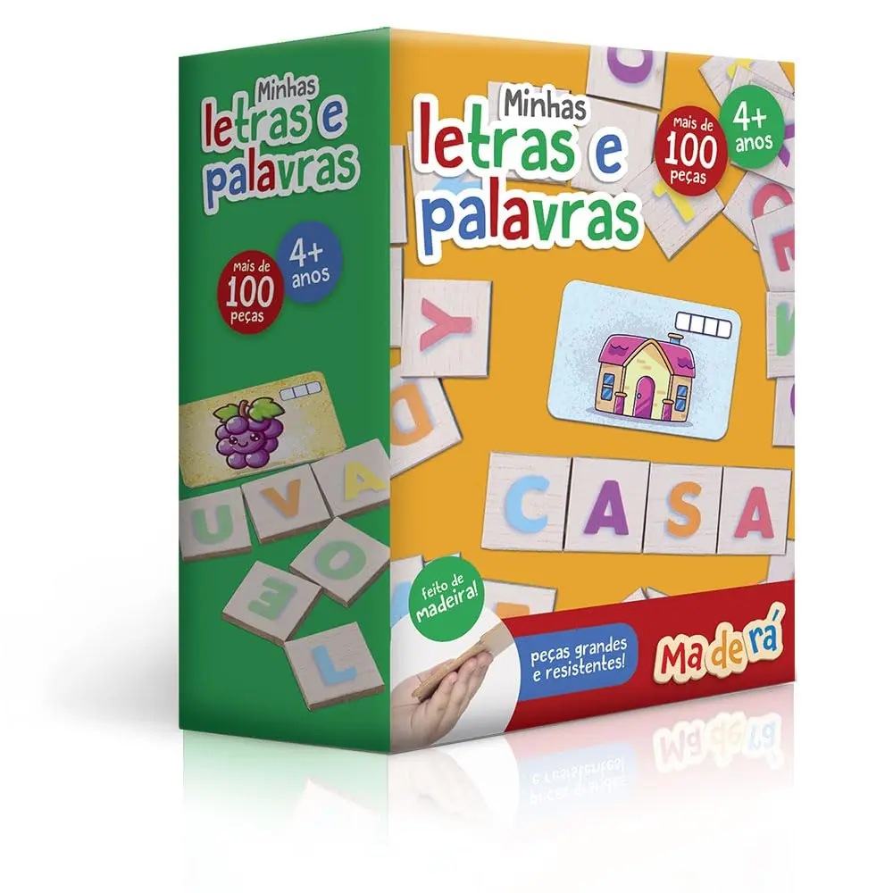Toyster - Minhas letras e palavras - Jogo Educativo - Maderá - Maderá - 1