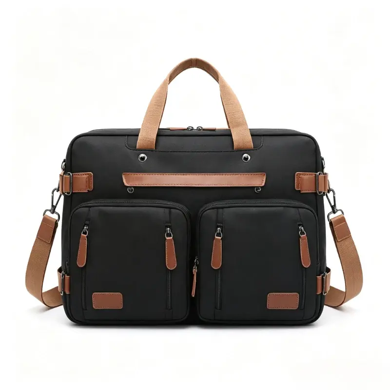 Mochila Conversível 3 em 1 para Laptop de 15.6 a 17.3 Polegadas, Impermeável, Oxford, Pasta Executiva, Bolsa de Ombro para Notebook - 1
