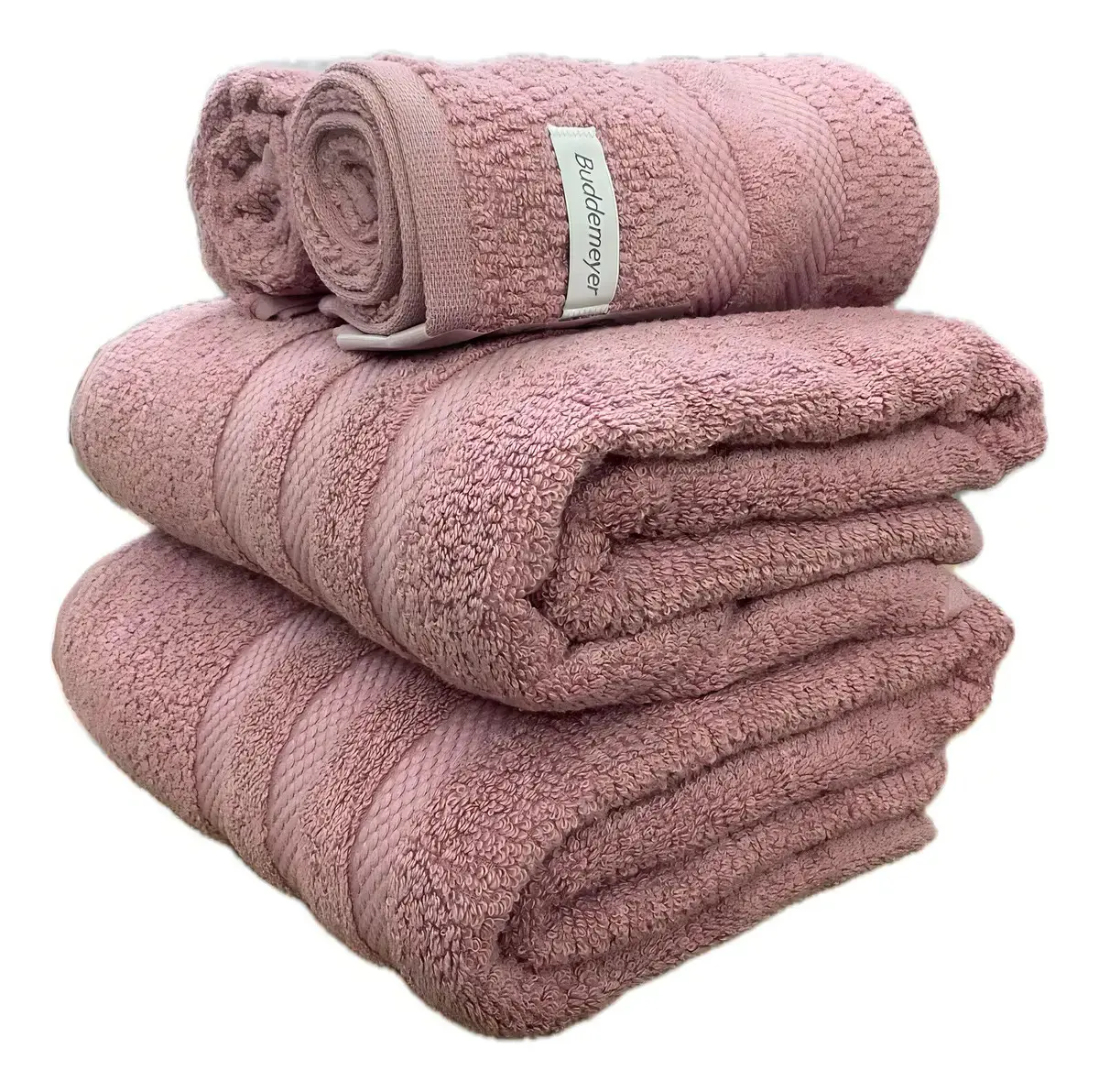 Jogo Toalha Banho Buddemeyer Vanilla Extra Soft Algodão 4pçs Cor Rosa