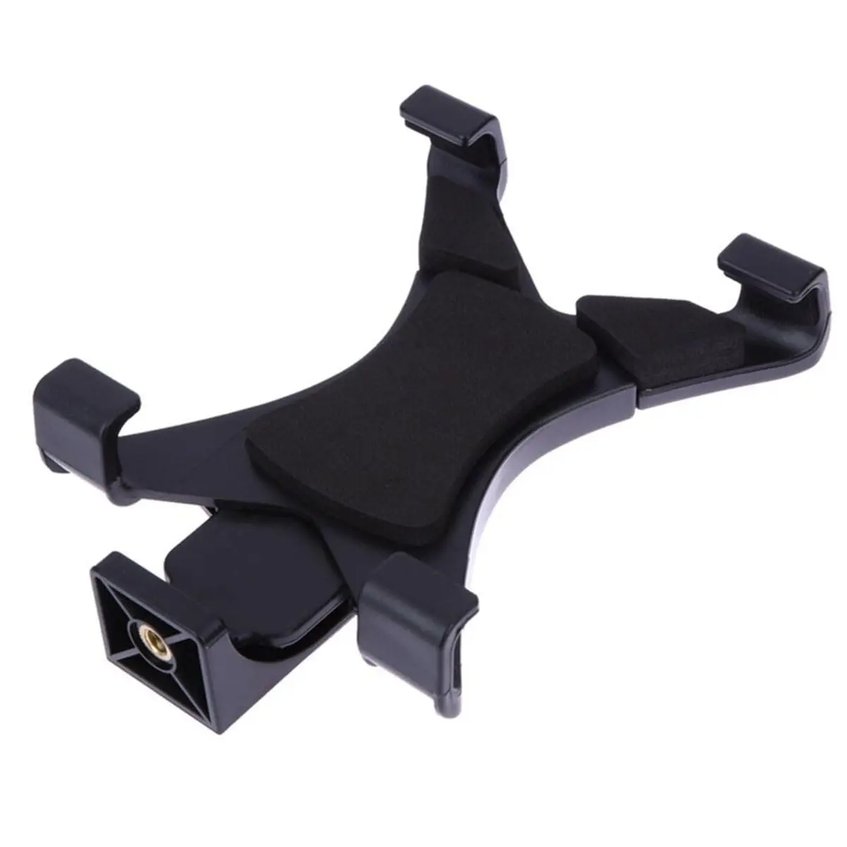 Suporte Adaptador Universal para Tablet/iPad 7 a 9 Polegadas, Compatível com Tripé, Rosca 1/4 Polegada, Plástico ABS, Preto, para Gravação de Vídeos e Fotos I2 ITWO