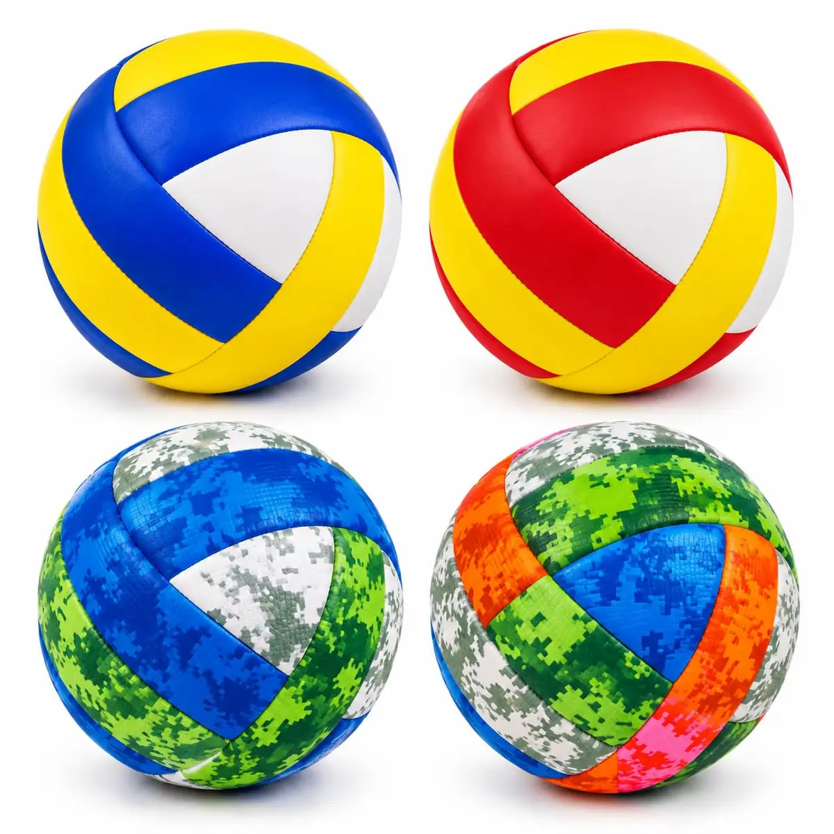 Bola de Vôlei Total Soft para Quadra Areia Praia e Piscina Tamanho 5 | Toque agradável•visual esportivo vibrante • pronta para jogar • opções clássicas e modernas • diversão em diferentes ambiente - 1