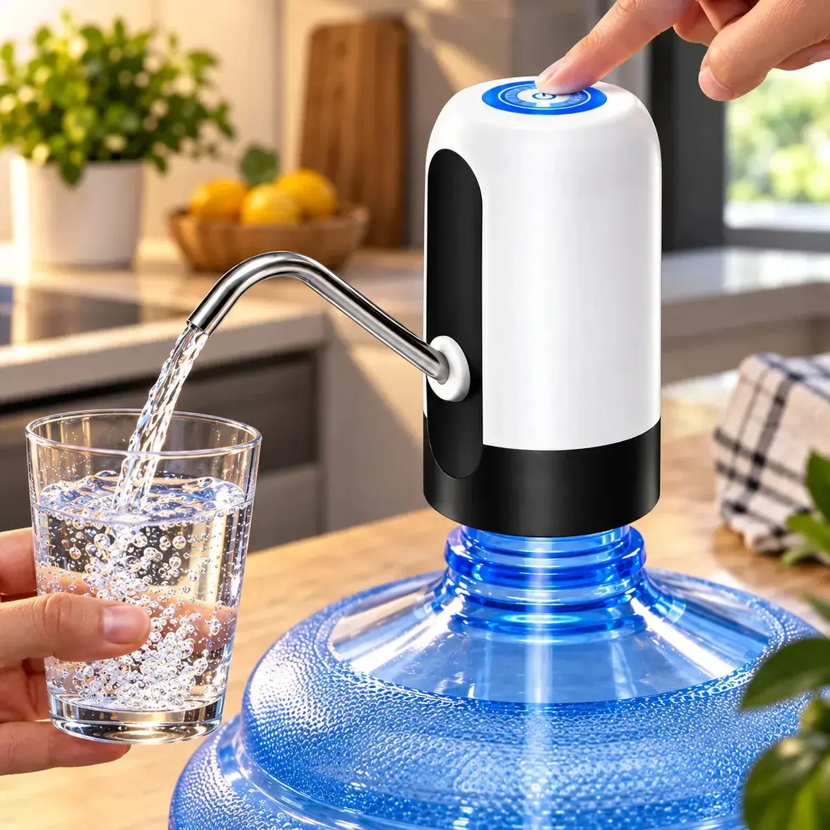 Bomba Recarregável USB Galão De Agua