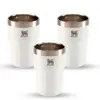 Kit 3 Copos Beer Tumbler Happy Hour Pale Stone | 384ml - 1
