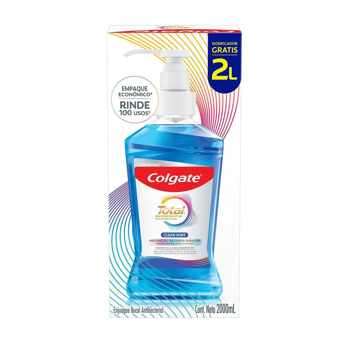 Colgate Total Clean Mint Enxaguante Bucal, 2L