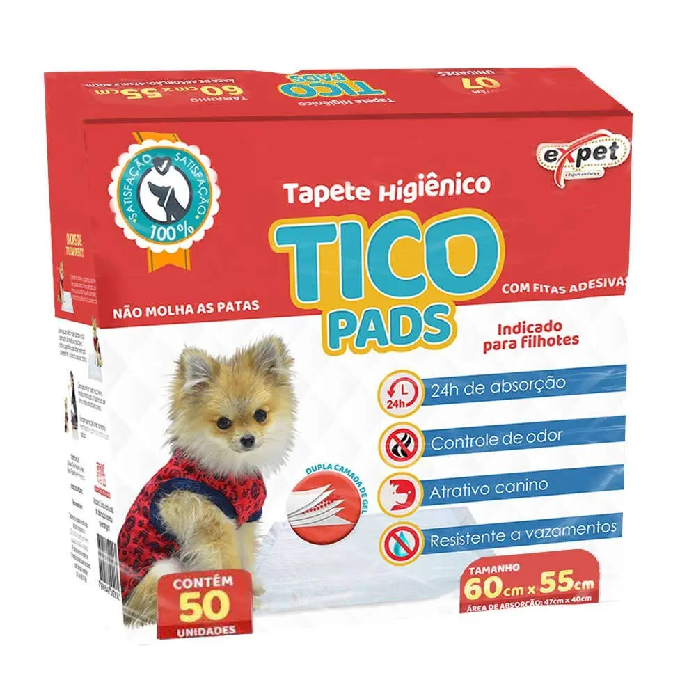 Tapete Higiênico Tico Pads 50 Unidades - 1