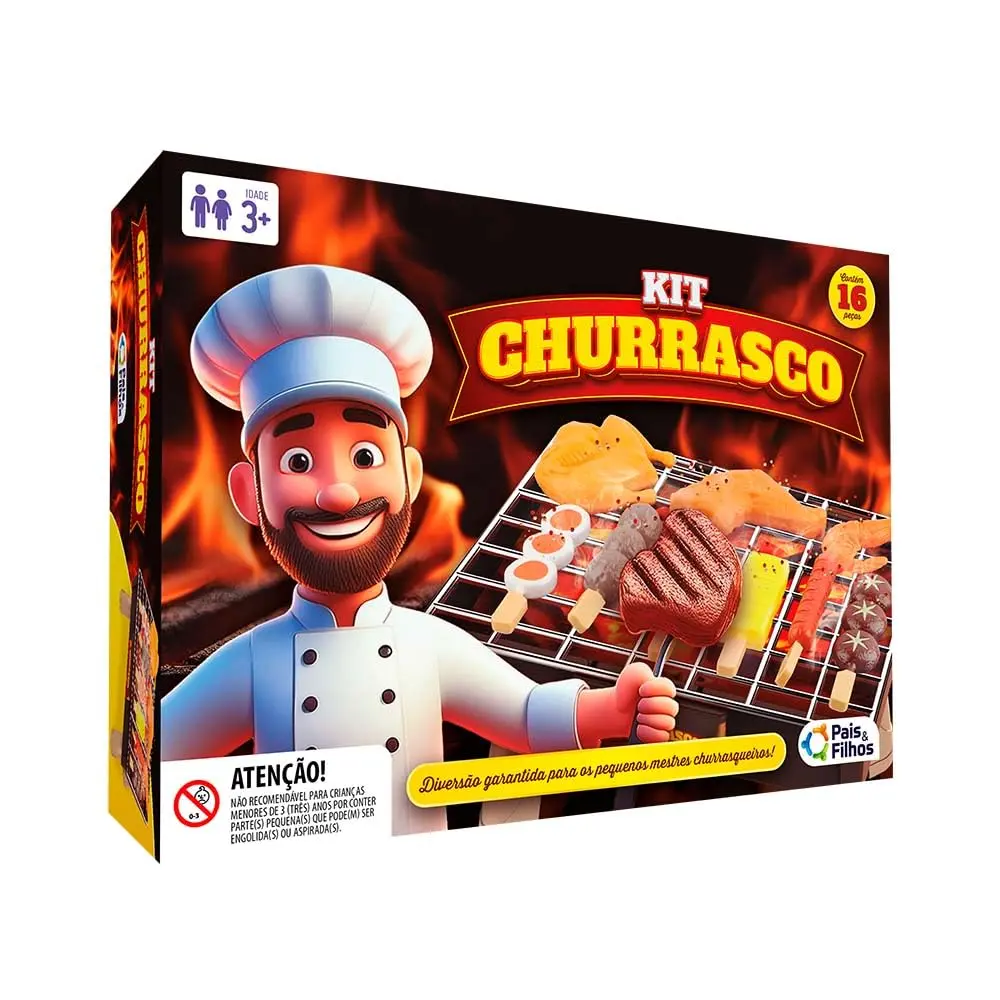 Pais & Filhos - Kit Churrasco Brinquedo de Faz de Conta