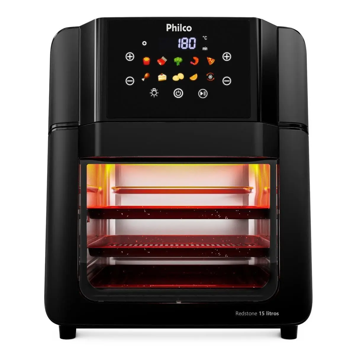 Air Fryer Oven Philco 15L Redstone 10 Funções PAF15C 220V