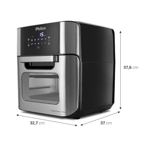 Philco Fritadeira Air Fryer 12L Pt PFR2200P 220V thumbnail 7