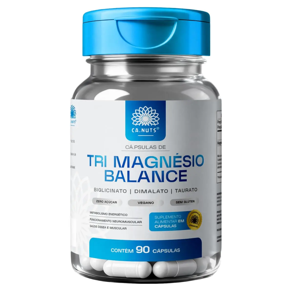 Tri Magnésio Balance Complex Ca.nuts, 1 Frasco