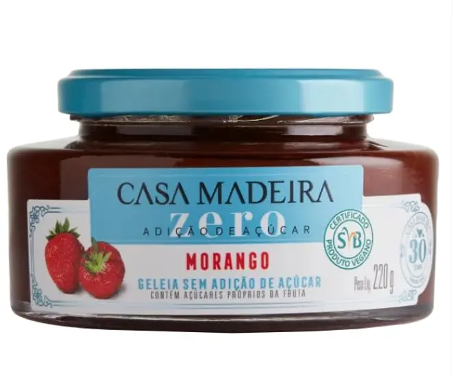 Geléia Casa Madeira Zero Framboesa 220g