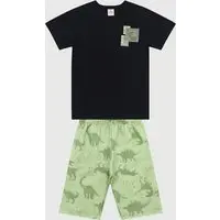 Infantil - Conjunto Brandili Estampa Dinossauro Verde