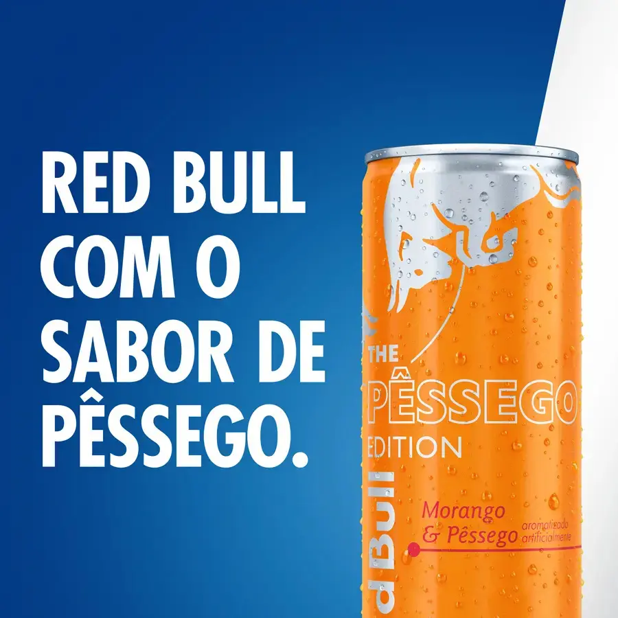 Red Bull Energético, Morango e Pêssego, 250ml, 4 latas thumbnail 3
