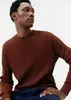 Suéter Masculino Regular Em Tricô Canelado - Vinho Tam XXG - 1