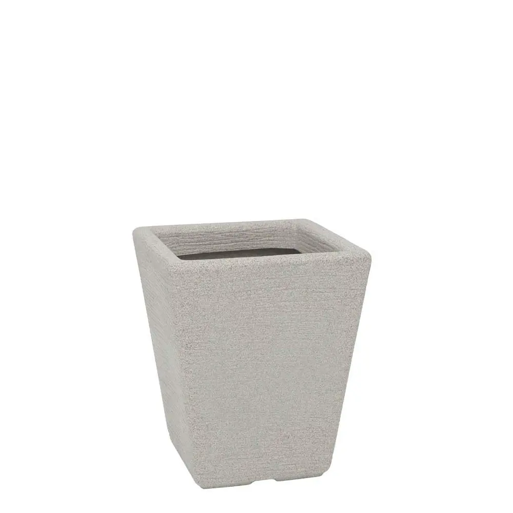 Vasart Terra Vaso de Flores Trapezio, Granito Pedra, 30x35cm