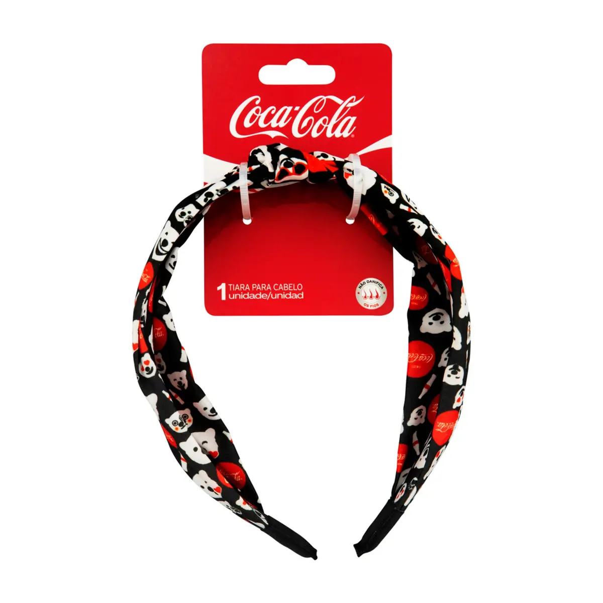 Tiara de Cabelo Condor | Coca-Cola, Para Maquiagem e Skin Care, Edição Especial Oficial Colecionável