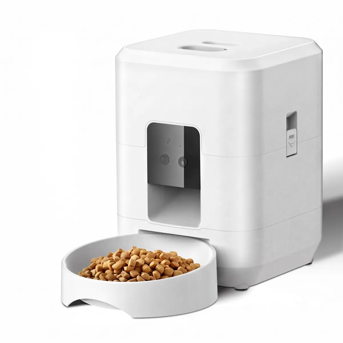 2L Alimentador Automatico Pet, Tuya WiFi Alimentador Automatico Gatos, Fácil de Programar Pequenos Animais de Estimação em Ambientes Internos