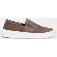 Tênis Aramis Slip On Basic Camurça Marrom Masculino