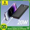 PowerBank Baseus Airpow 10000mah Turbo 20w Cabo USB Tipo C Carregador Portátil Mega Capacidade Carregamento Rápido Bidirecional - 1