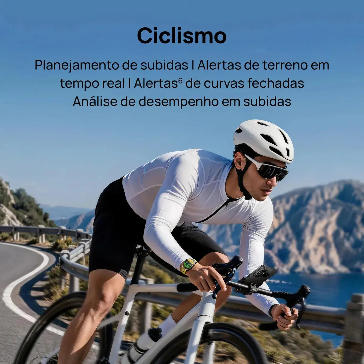 HUAWEI WATCH GT 7 Pro 46mm Smart Watch, Bateria de até 21 dias, Caixa em liga de titânio e bisel em cerâmica nano-tech, ECG, Monitoramento da Frequência Cardíaca, Golfe, Ciclismo, Preto thumbnail 5