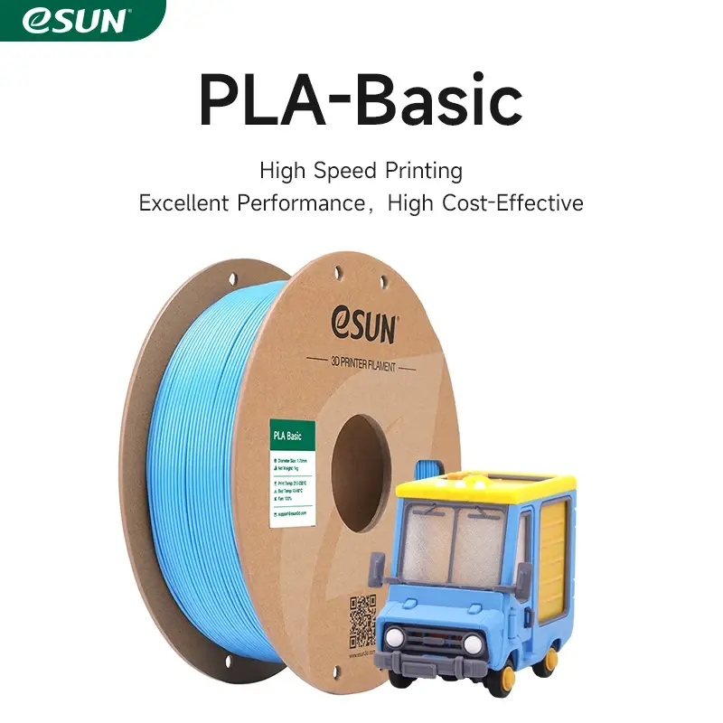 Filamento PLA de Alta Velocidade ESUN 1KG 1.75MM, Filamento Básico para Impressora 3D, Filamento PLA-Básico da Bambu Lab, Filamento PLA Atualizado - 1