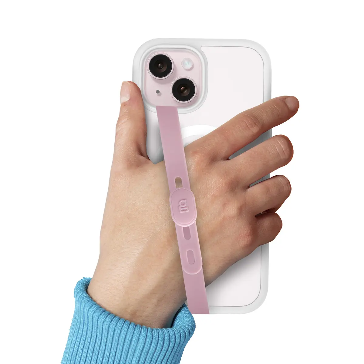 Geonav Fita Salva Celular Safe Grip, Suporte Protetor em Silicone Resistente, Com Ajuste, Rosa - 1
