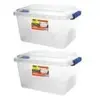 Kit 2 Caixas Organizadoras 2,5L Transparente - 1