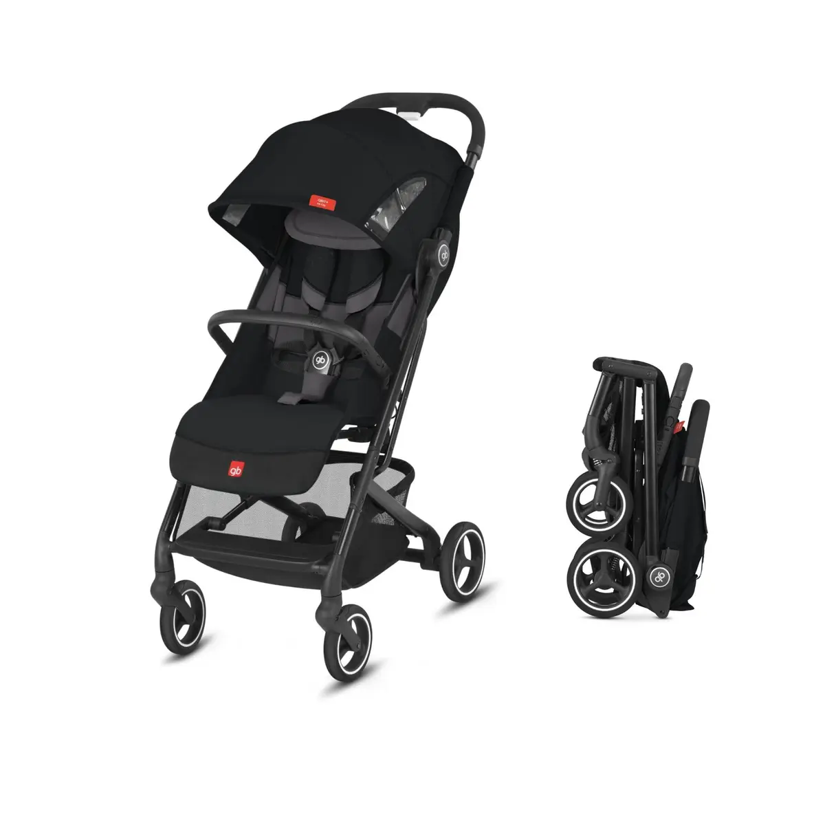 Carrinho para Bebê Qbit+ All-City B Velvet Black de 0 a 4 anos 15kg