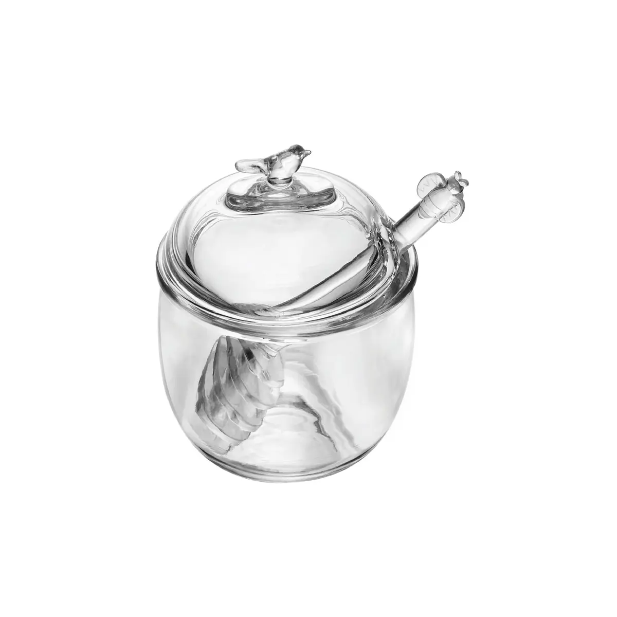 WOLFF - Meleira com Pegador e Tampa Bird 150ml Cristal Ecológico