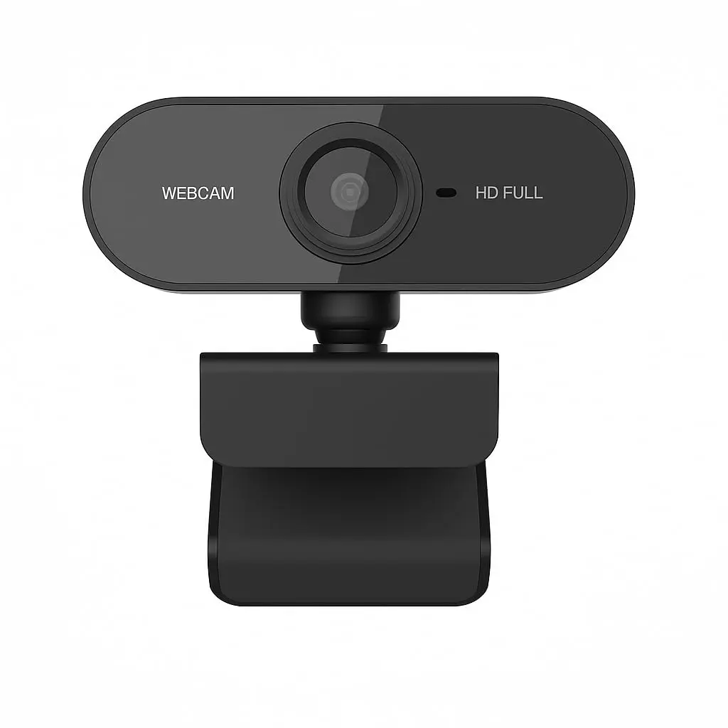 Top 1 Webcam Premium Full HD 1080p com Microfone, USB Plug & Play, Foco Automático Para PC, Notebook, Zoom, Teams, Meet Skype YouTube Discord e Mais – Ideal para Home Office Reuniões e Videochamadas