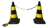 2 Cones Sinalização Transito Estacionamento + Corrente 1 metro - 1