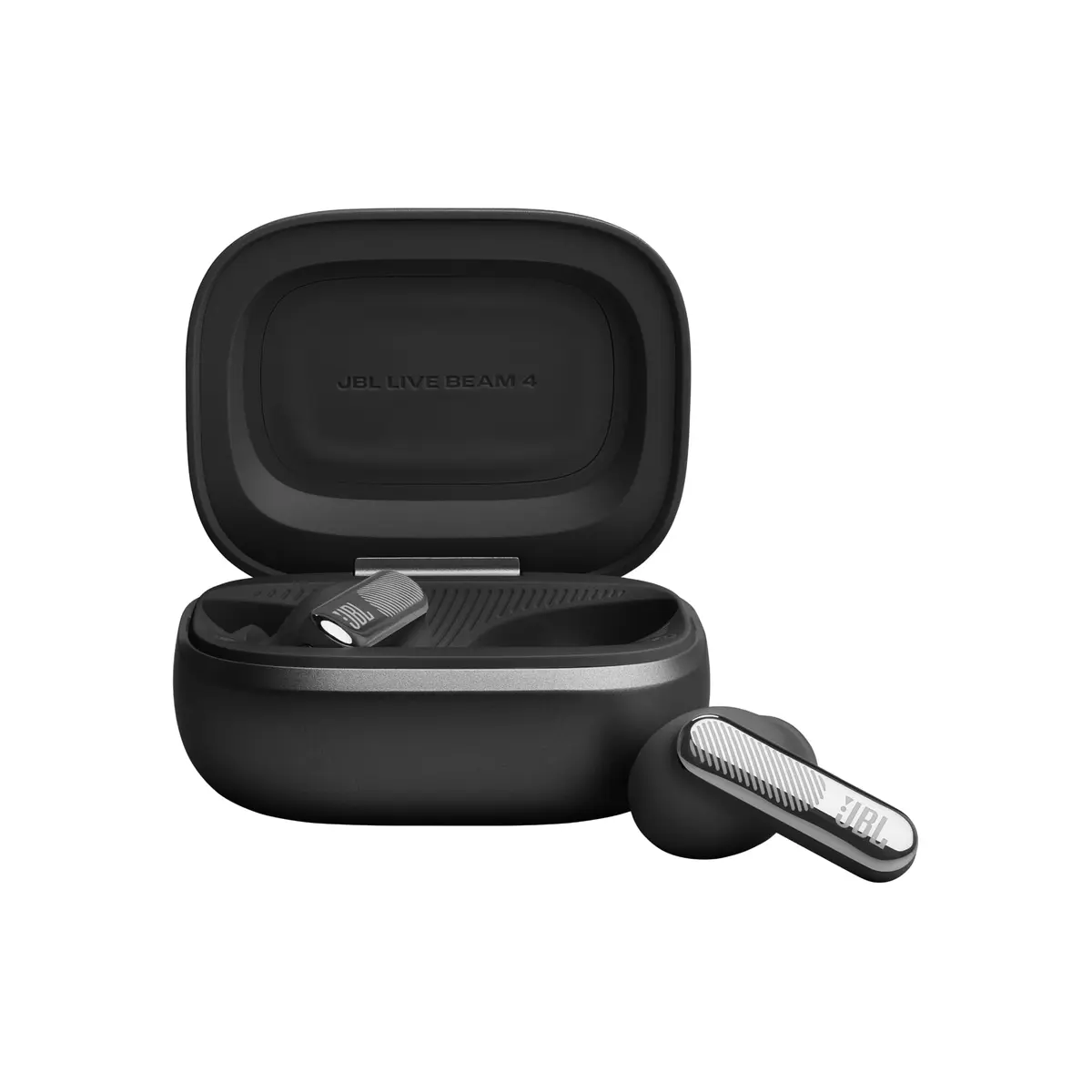 JBL Live Beam 4 Fone TWS com Cancelamento Adaptativo Preto | Bluetooth, Hi-Res Audio, ANC Adaptativo 2.0, Estojo com Tela, Até 48h de Bateria, App JBL Headphones