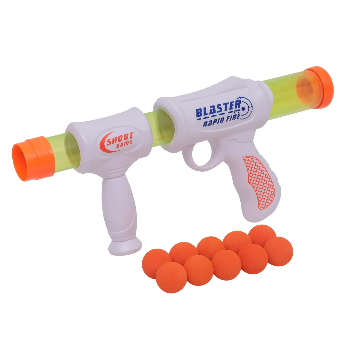 Zippy, Lançador de Bolinhas Brinquedo Infantil Space Shoot 34cm - Branco