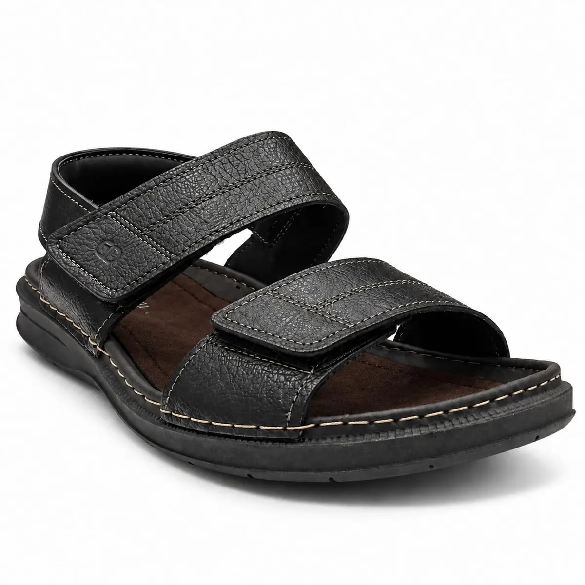 Sandália de Couro Democrata Masculina Easy Lazy Mouro 693104-002-40 - 1