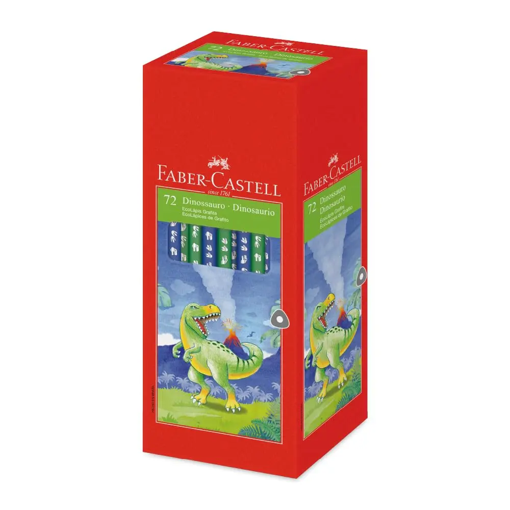 EcoLápis Grafite Faber-Castell Dinossauro (72 unidades/cada) - 935DINO