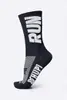 Meia HUPI RUN Cano Médio Preto/Branco 36-42 - 1