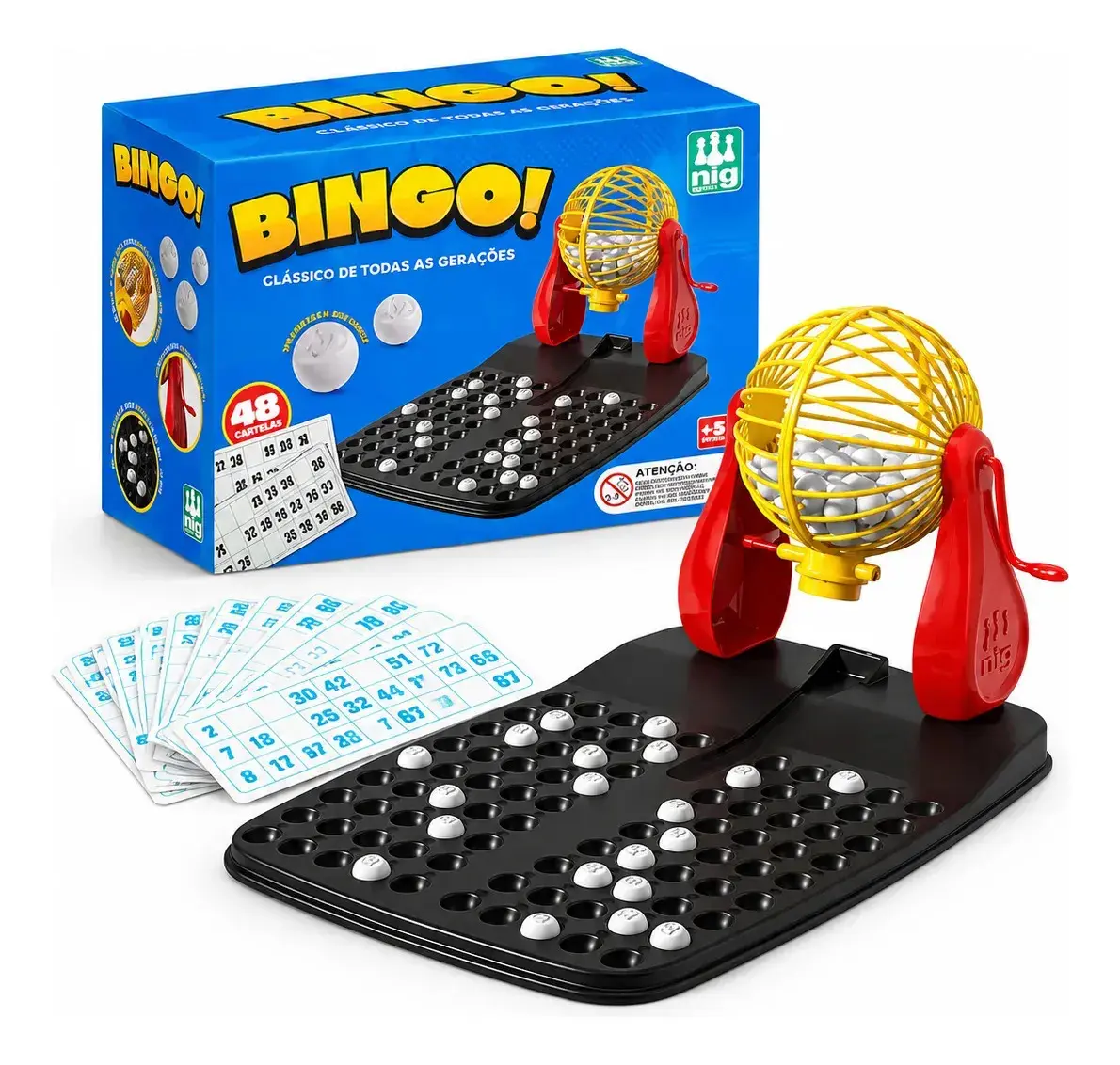 Brinquedo Jogo De Bingo 48 Cartelas - Rega