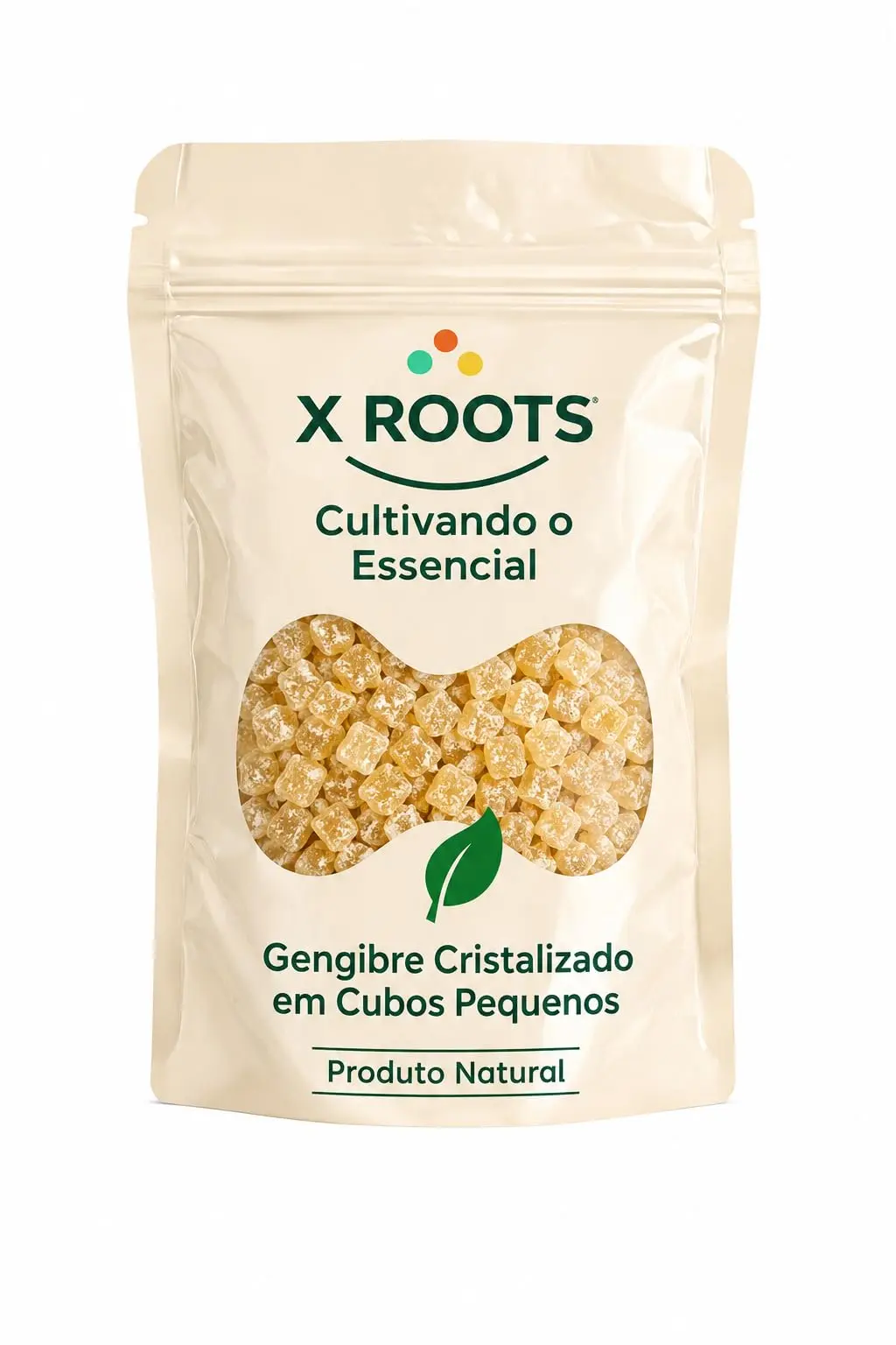 Gengibre Cristalizado em Cubos Pequenos 500gr - X Roots