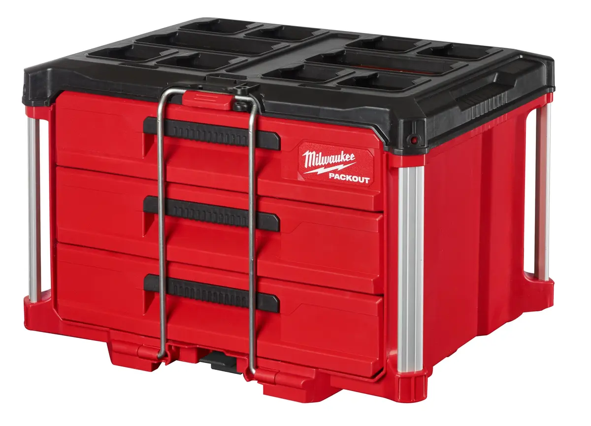Milwaukee Caixa Organizadora de Ferramentas Packout 3 Gavetas - 48-22-8443 - 1