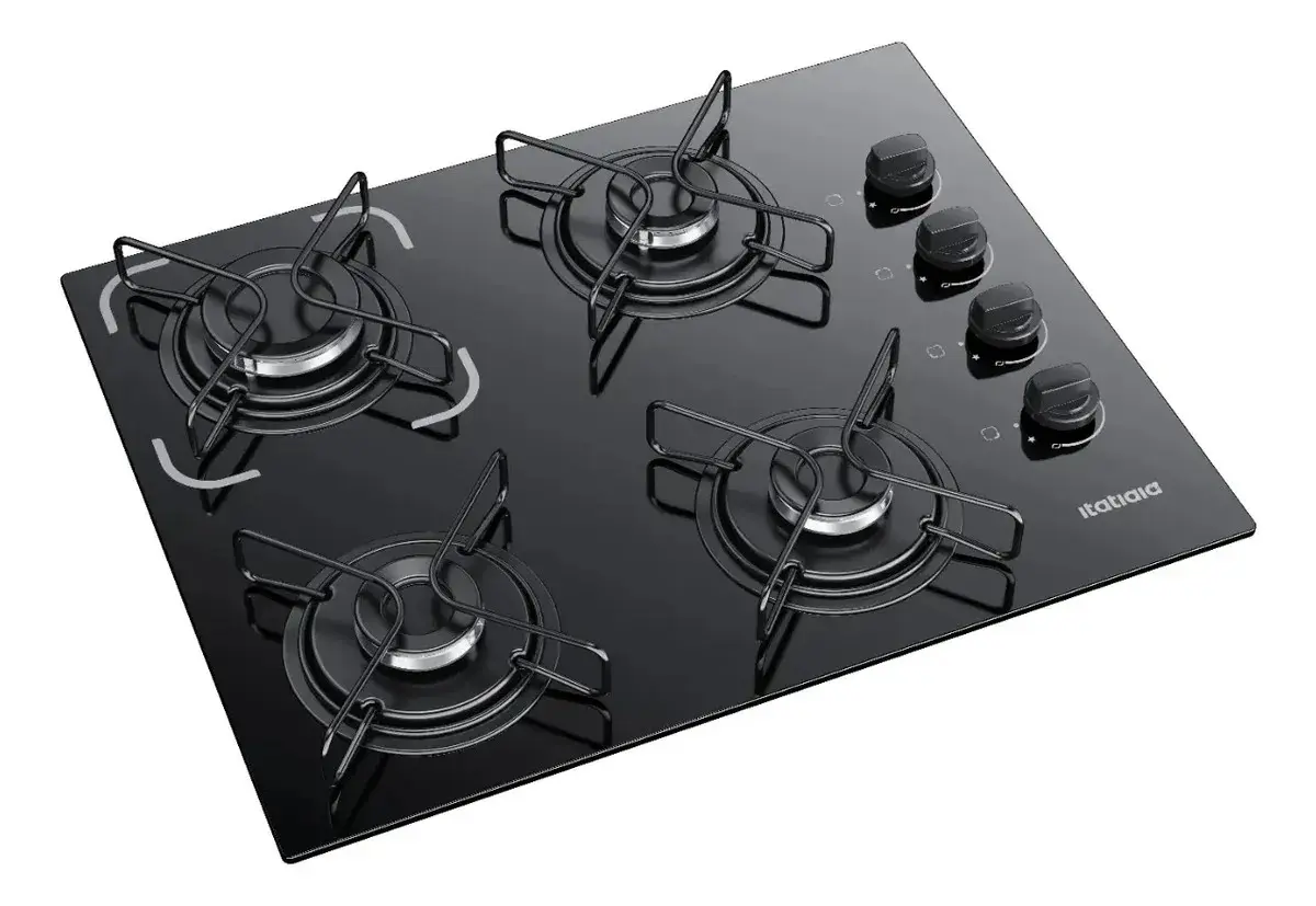 Fogão Cooktop Itatiaia Essencial 4 Bocas À Gás Preto-bivolt