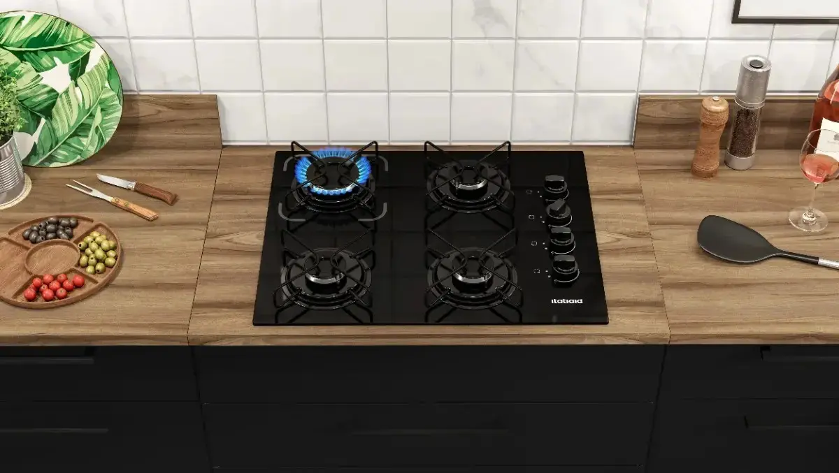 Fogão Cooktop Itatiaia Essencial 4 Bocas À Gás Preto-bivolt thumbnail 2