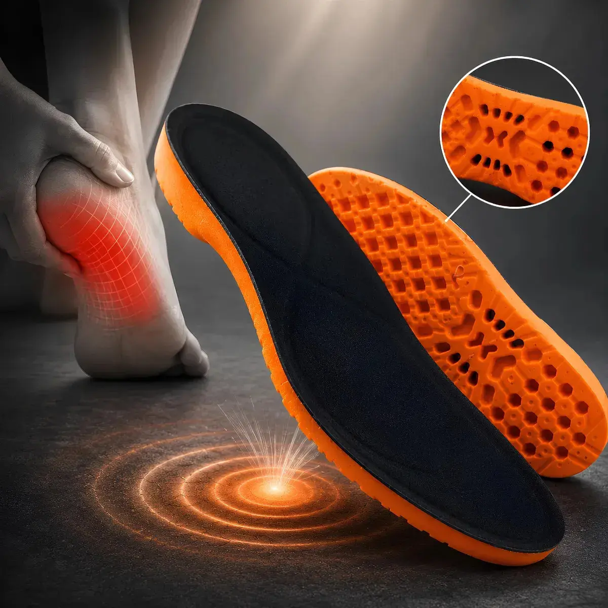 Palmilha De Gel Anatomica Confortável Ortopédica Alto Conforto Absorção Impacto Original 40