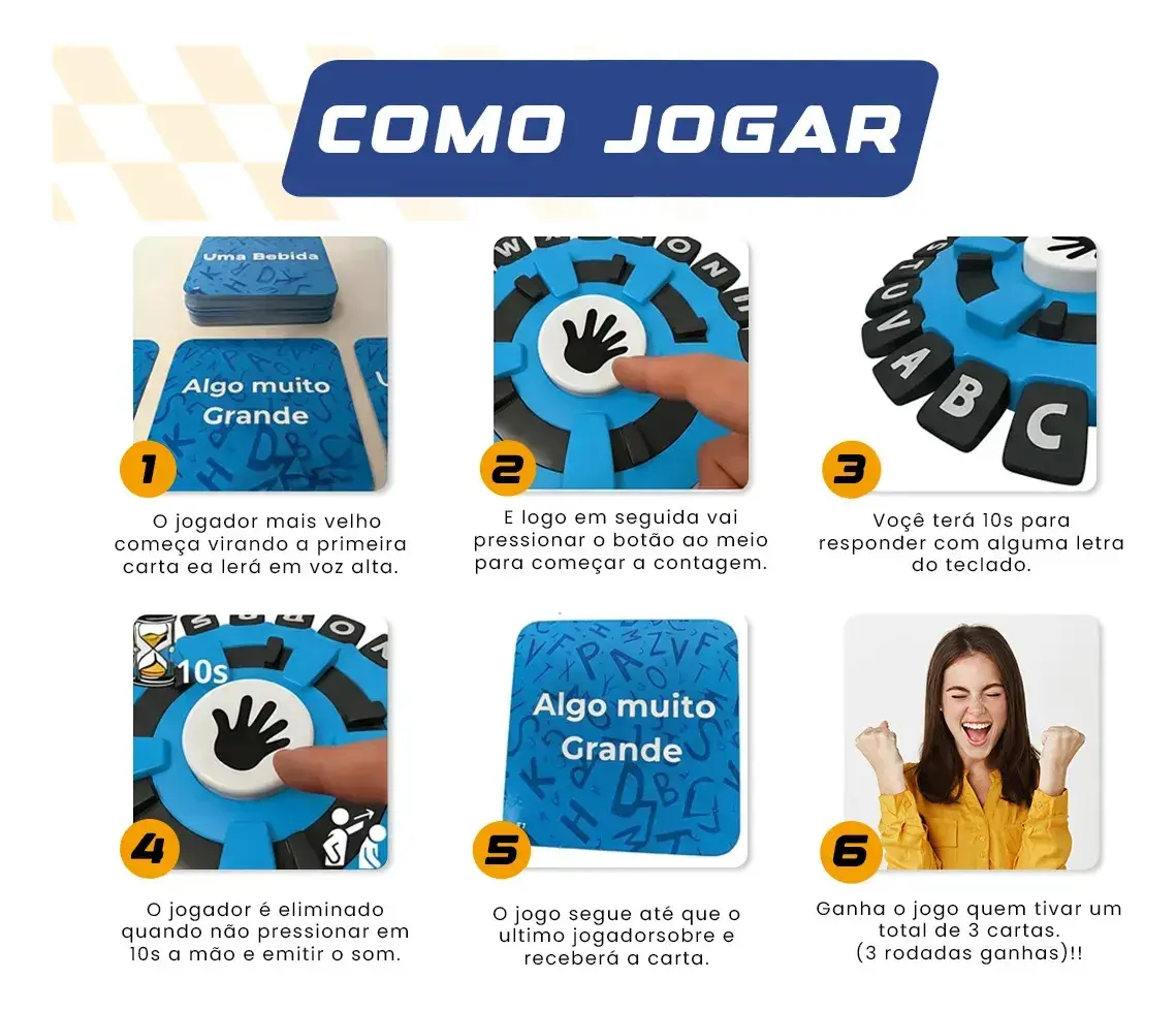 Jogo De Palavras Stop Adedonha Caça Palavras Carta Tabuleiro Educativo Infantil Interativo Familia Adultos E Crianças Babuu Brinquedos Educativos thumbnail 2