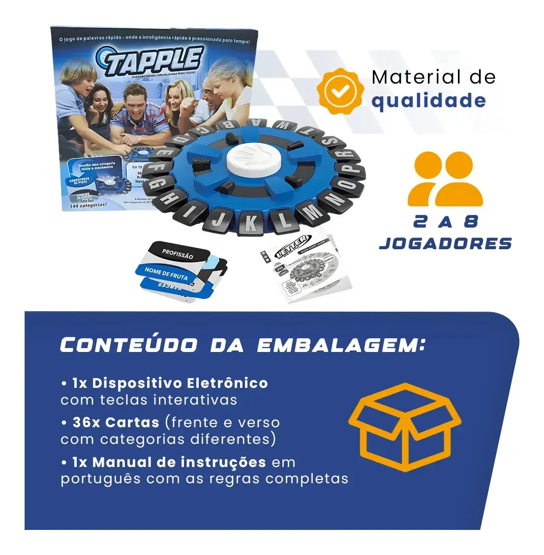Jogo De Palavras Stop Adedonha Caça Palavras Carta Tabuleiro Educativo Infantil Interativo Familia Adultos E Crianças Babuu Brinquedos Educativos thumbnail 3
