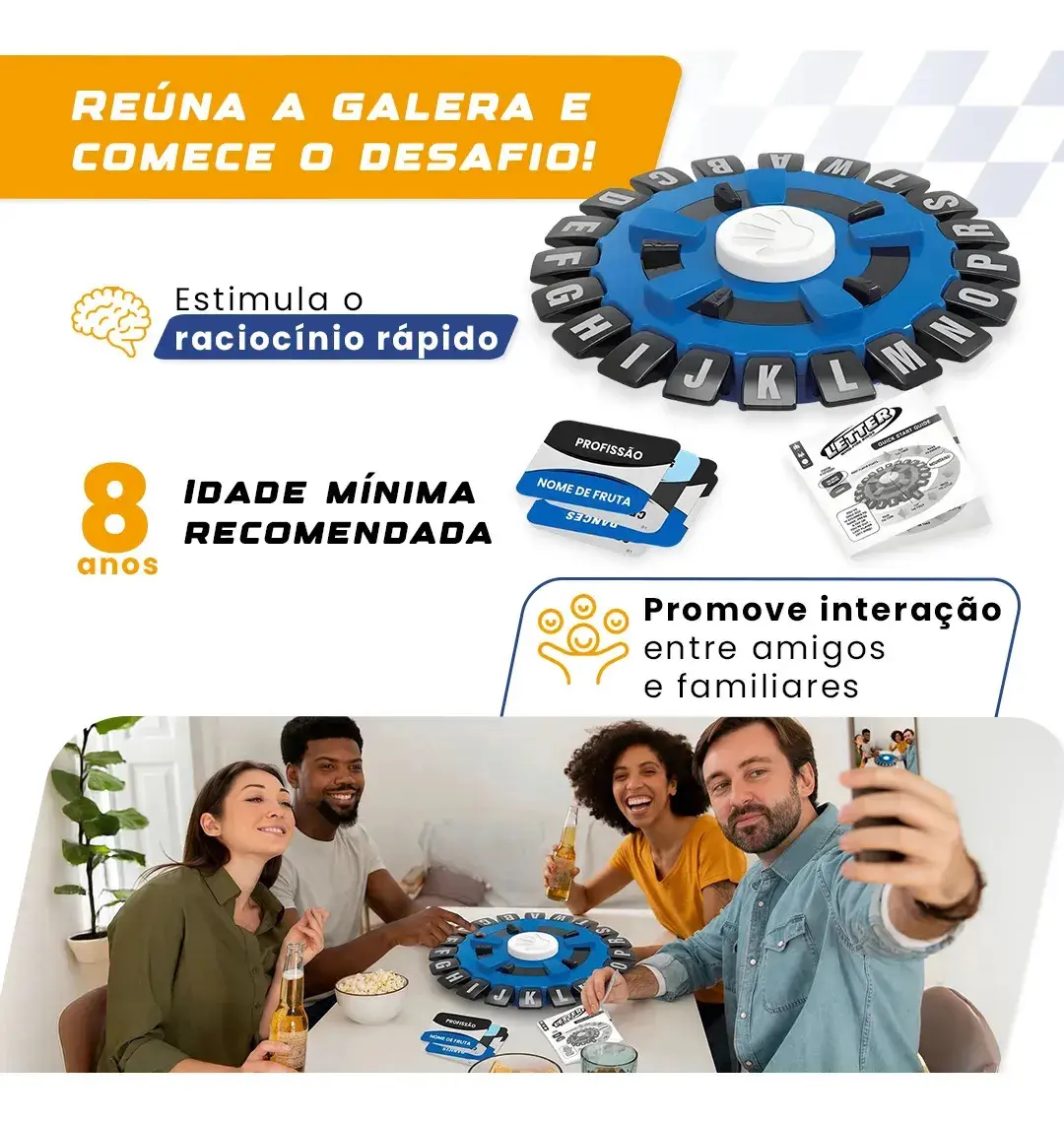 Jogo De Palavras Stop Adedonha Caça Palavras Carta Tabuleiro Educativo Infantil Interativo Familia Adultos E Crianças Babuu Brinquedos Educativos thumbnail 4